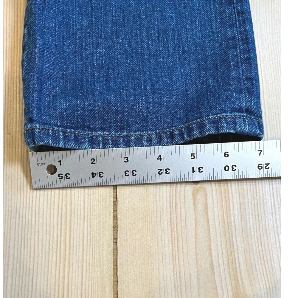 Lauren Ralph Lauren Women Straight Leg Blue Jeans Classic Preppy 10 Cotton Denim